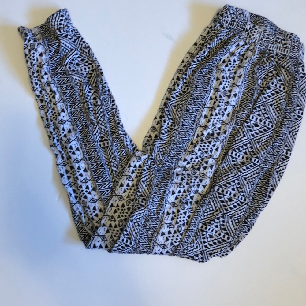 Tribal print baggy pants.